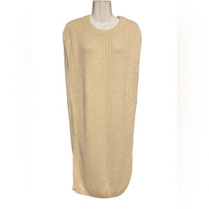Elegant Cream Sweater Dress